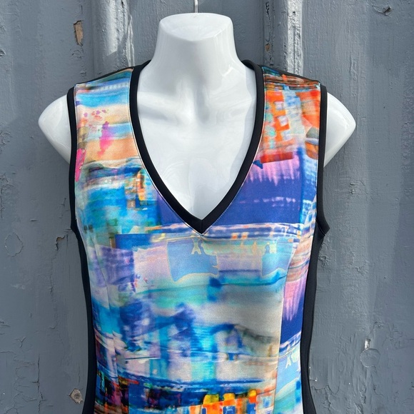 Marc Cain Neon Shift Dress, size N2 (US6) - Picture 4 of 8